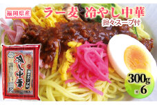 冷やし中華 福岡県産 ラー麦 1ケース 担々スープ付 麺