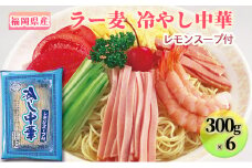 冷やし中華 福岡県産 ラー麦 1ケース レモンスープ付 麺