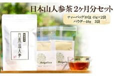 ★希少★日本山人参で健康に！お茶2か月分＋パウダー3袋