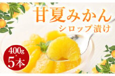A81 甘夏みかん シロップ漬 400g×5本 瓶入り みかん