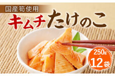 B24 キムチ たけのこ（国産筍使用）250g×12袋 筍 竹の子