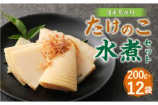 B27 たけのこ 水煮 カットハーフ 200g×12パック 筍 水煮