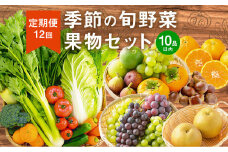 E16 【定期便12回】 季節の 旬野菜 ・ 果物 セット 詰め合わせ