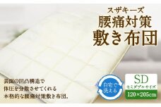 S24 スザキーズ 洗える 腰痛対策 敷き布団 セミダブル サイズ 寝具 洗濯可