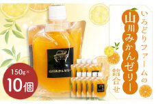 A281 いろどりファーム・山川みかんゼリー詰合せ（150g×10個入り） ゼリー みかん フルーツゼリー 飲むゼリー スイーツ デザート  濃厚