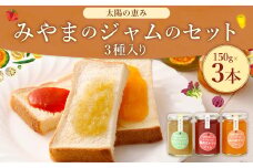 A306 太陽の恵み みやまのジャムのセット 3本入 調味料 ジャム トースト 手作り 詰合せ みかん トマト セロリ 福岡県 みやま市
