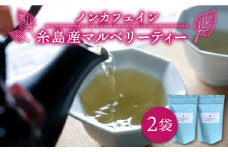 マルベリーティー  2袋（ 糸島産 桑の葉 100%使用 ）【泉屋六治】【いとしまごころ】[AGC003]