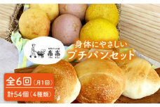 【 全6回 定期便 】身体がよろこぶ プチ パン セット ( 卵 / 乳製品 不使用 )《糸島》【天然パン工房楽楽】【いとしまごころ】[AVC010]