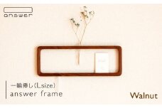 一輪挿し 「 answer frame 」 （ Lサイズ ） ウォールナット 《糸島》【answer】[APB005]
