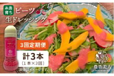 【全3回定期便】糸島 そだち の ビーツ ドレッシング （ 285ml × 1本 ）《糸島》【農香美人】 [AAG045]