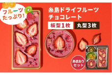 【あまおうルビー】糸島ドライフルーツチョコレート3種4個セットBOX《糸島》【itoshimacco《㈱やました》】 [ARJ019]