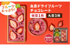【あまおうルビー】糸島ドライフルーツチョコレート3種4個セットBOX《糸島》【itoshimacco《㈱やました》】 [ARJ019]