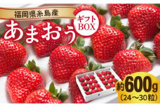 【先行予約】糸島産 あまおう ギフト 箱 ( 24-30粒 ) 【2025年12月上旬以降順次発送】 《糸島》【南国フルーツ株式会社】 [AIK011]