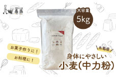 【 糸島産 小麦 使用 】 伊都 の かおり ( 中力粉 ) 5kg 《糸島》 【天然パン工房楽楽】 【いとしまごころ】 [AVC062]