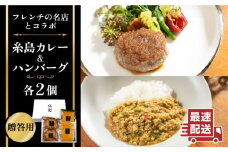 フレンチの名店とコラボした糸島ハンバーグとカレーのセット 糸島市 / itoshimacco《（株）やました》 [ARJ041]