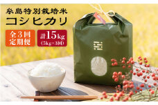 【全3回定期便】とくべつの中のとくべつ 糸島 特別栽培米 5kg （ コシヒカリ ）《糸島》【itoshimacco / 株式会社やました】 [ARJ025]