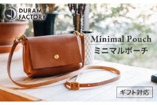 DURAM ミニマルポーチ ショルダーストラップセット 21001 糸島市 / Duram Factory [AJE019-1] 本革 小物入れ