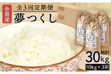 【全3回定期便】 糸島産 夢つくし 10kg × 3回（月1回）糸島市 / 糸島王丸農園 ( 谷口汰一 )【いとしまごころ】[AAZ006]
