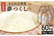 【全6回定期便】 糸島産 夢つくし 10kg×6回（月1回）　糸島市 / 糸島王丸農園 ( 谷口汰一 )【いとしまごころ】[AAZ007]