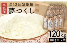 【全12回 定期便】 糸島産 夢つくし 10kg × 12回（月1回）糸島市 / 糸島王丸農園 ( 谷口汰一 )【いとしまごころ】[AAZ008]