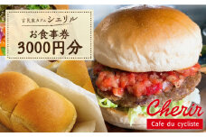 カフェ【シェリル】お食事券 3,000円分 糸島市 / シェリル チケット 食事 [AKM002]