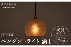 【配線ダクトレール用プラグ】ペンダント ライト 渦1（サンドブラスト 径17cm） 糸島市 / タビノキセキ [ADB039-2]