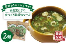糸島葉ねぎの食べる万能旨味つーぷ2個 糸島市 / Carna  [ALA047] 即席スープ インスタント