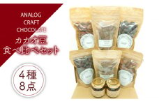 自家焙煎 カカオ豆 食べ比べセット (各2個入り) 糸島市 / ANALOG CRAFT CHOCOLATE チョコ カカオ [ANE005]