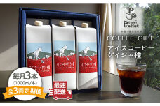 【全3回定期便】アイスコーヒー ゲイシャ種 3本 セット 糸島市 / Petani coffee [ALC021]