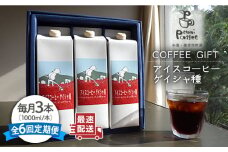 【全6回定期便】アイスコーヒー ゲイシャ種 3本 セット 糸島市 / Petani coffee [ALC022]