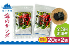 【全3回定期便】糸島の乾物 海藻 いとしま 海 の サラダ 2袋 糸島市 / 山下商店【いとしまごころ】 [ANA030]