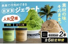 【全6回定期便】行列のできる アイスクリーム 屋  ジェラート 2個 アイス 食べ比べ ギフト スイーツ プレゼント 糸島市 / LoiterMarket ロイターマーケット [AGD027]