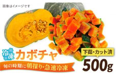 カボチャ 500g 冷凍 カット済み 旬の時期に急速冷凍 【福岡県糸島産】 糸島市 / オーガニックナガミツファーム 野菜 南瓜 かぼちゃ [AGE041]