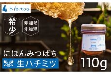 【希少】にほんみつばちの 生 ハチミツ 110g×1本 糸島市 / kibitoa [AIN004]