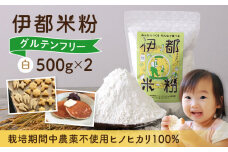 伊都 米粉 白 1kg 500g×2 糸島市 / フルタク グルテンフリー 米 [AHN003]
