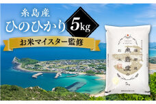 【こだわり精米】 【令和6年産】糸島産 ひのひかり 5kg 糸島市 / RCF 米 お米マイスター [AVM002]