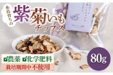 糸島 育ちの 紫 菊いも チップス 80g×1袋 糸島市 / 糸島ボンテール農園 [ACO007] 菊芋 スーパーフード