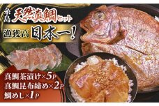 いとしま 天然真鯛 プレミアム セット （ 天然 真鯛 鯛茶漬け・ 天然 真鯛 昆布締め・ 天然 真鯛 めし ） 糸島市 / ワイエスフード [AFO001] 鯛 魚