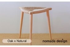Three-legged Stool “BOW” 〈Oak x Natural〉 糸島市 / nomade design 椅子 クラフト [AIF012]