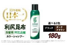 【ブラック】［白髪用］利尻炭酸カラーシャンプー 糸島市 / 株式会社ピュール ヘアケア シャンプー [AZA045-2]