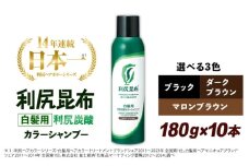 【ダークブラウン】【10本入】［白髪用］利尻炭酸カラーシャンプー 糸島市 / 株式会社ピュール ヘアケア シャンプー [AZA047-1]
