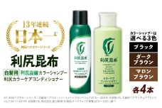 【ダークブラウン】【色が選べる！8本セット】［白髪用］利尻炭酸カラーシャンプー＋利尻カラーケアコンディショナー 糸島市 / 株式会社ピュール ヘアケア コンディショナー [AZA057-1]