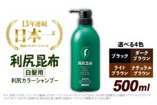 【ナチュラルブラウン】［白髪用］ 利尻カラーシャンプー 大容量サイズ 糸島市 / 株式会社ピュール ヘアケア シャンプー [AZA065-2]