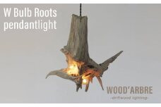 【B TYPE】W Bulb Roots pendantlight ペンダントライト 糸島市 / WOOD'ARBRE(ウッドラヴル)【TIME】 インテリア 照明 ライト [ADC004-2]