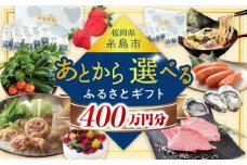 【あとから選べる】糸島市ふるさとギフト 400万円分 コンシェルジュ 糸島  後から選べる ふるさと納税後から [AZZ015]