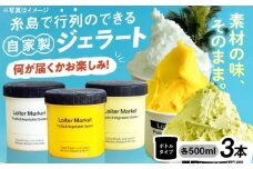 行列のできる アイスクリーム 屋 ジェラート ボトル3個 アイス 食べ比べ ギフト スイーツ プレゼント 糸島市 / LoiterMarket ロイターマーケット [AGD041]
