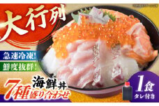 海鮮丼 7種盛り合わせ 1人前 糸島市 / 塚本鮮魚店　刺身 魚 [ARO001]