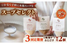 【全3回定期便】SoupSelect スタンドパウチ2点セット 糸島市 / 糸島正キ スープ レトルト [AQA068]