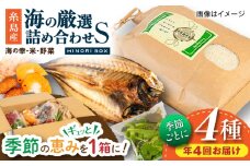 【全4回定期便】 糸島産 魚 米 野菜 果物 厳選詰め合わせ MINORI BOX Sサイズ【季節ごとに年4回お届け】　糸島市 / emma.Inc / 米 魚 野菜 詰め合わせ [AOP004]