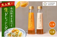 【ご家庭用】糸島野菜を食べる生ドレッシング（人参・玉葱 2本セット） 糸島市 / 糸島正キ / 野菜 サラダ [AQA100]